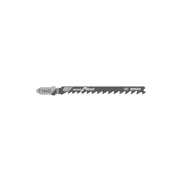 Set de 5 hojas de sierra t 144 d  speed wood 2608630040 bosch