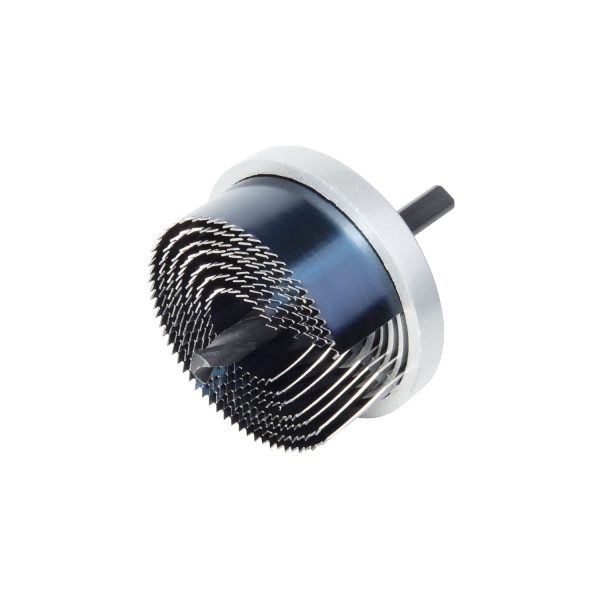 Sierra de corona con broca central de 8mm con 7 laminas 2164000 wolfcraft