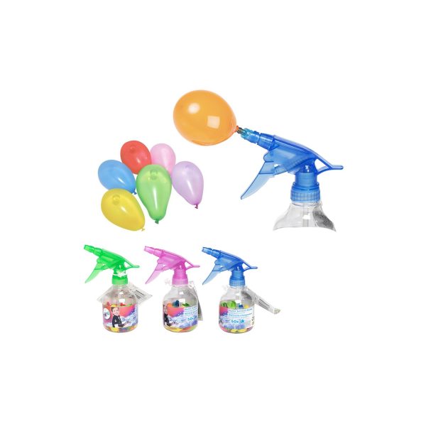 Sifon de globos de agua (50 globos) 17x7cm colores / modelos surtidos