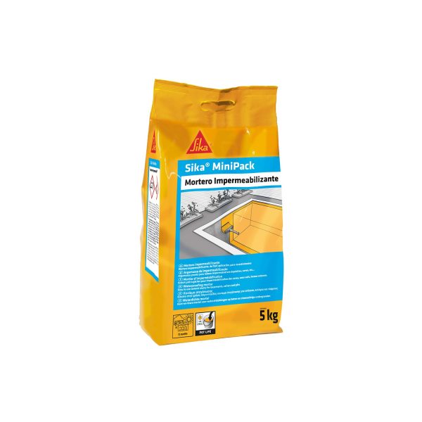Sikaminipack mortero de impermeabilización gris 5 kg