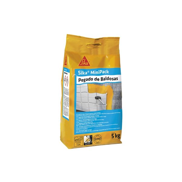 Sikaminipack pegado de baldosas gris 5 kg
