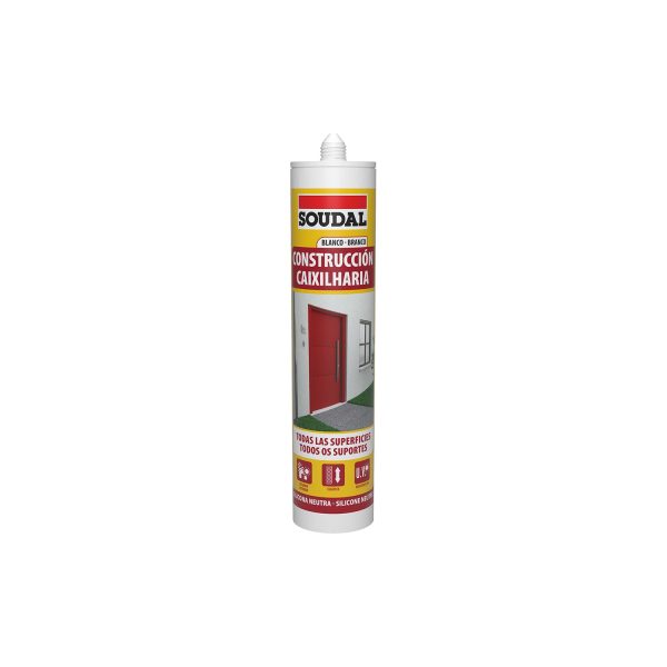 Silicona construccion neutra blanca 290 ml