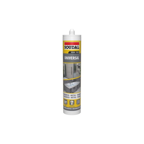 Silicona universal negra 280 ml