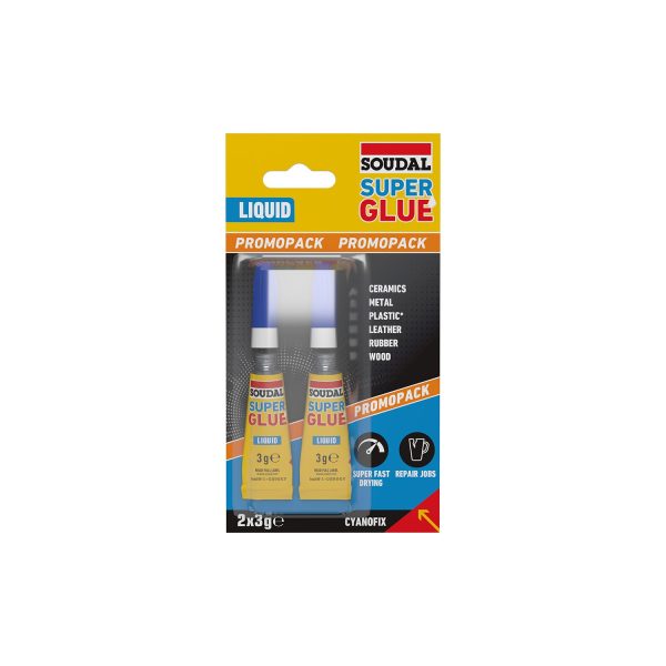 Super glue líquido 2 x 3 g