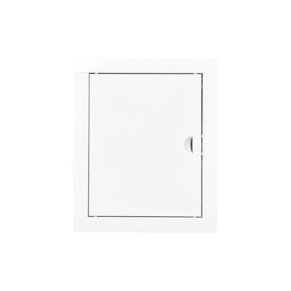 Tapa de registro rectangular empotrable acero blanco 20x25cm