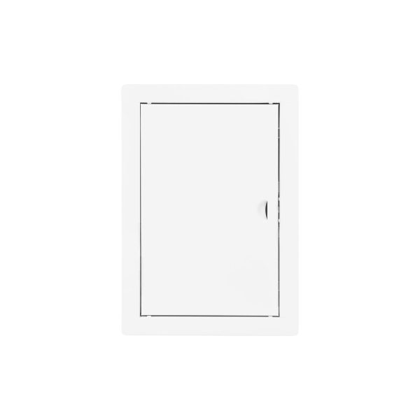 Tapa de registro rectangular empotrable acero blanco 20x30cm