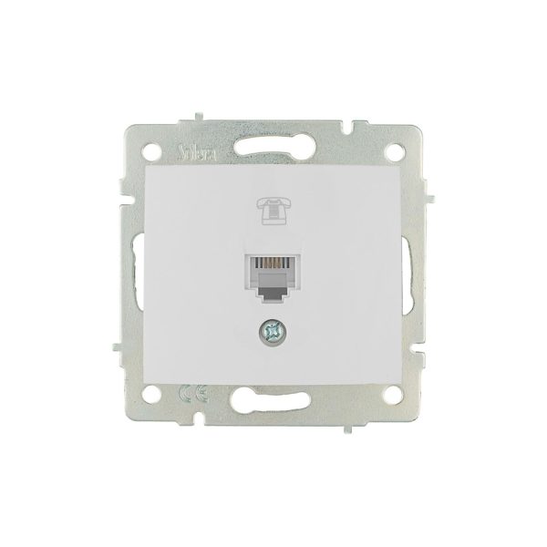Toma de telefono rj11 de empotrar serie europa solera erp84