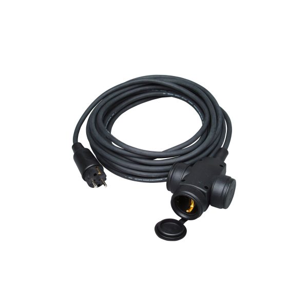 Triple aereo bipolar h07rn-f 3g1,5mm² con clavija, 10m. kopp