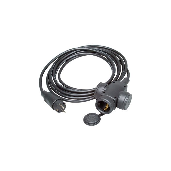 Triple aereo bipolar h07rn-f 3g1,5mm² con clavija, 5m. kopp