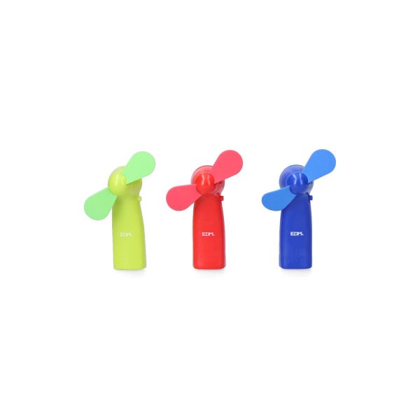 Ventilador a pilas "funny colors" 2xaa (no incluidas) edm colores / modelos surtidos