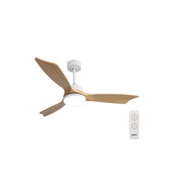 Ventilador de techo modelo báltico con 3 aspas de madera ø132cm