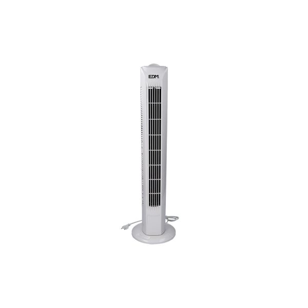 Ventilador de torre. potencia  45w color blanco 21x78cm edm