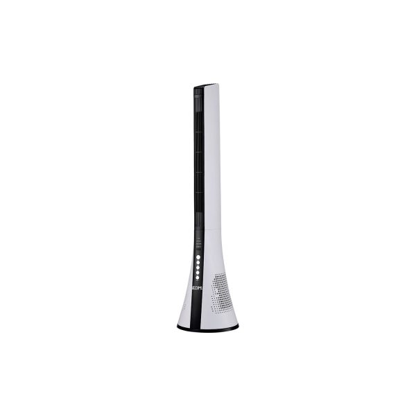 Ventilador de torre. potencia  50w con mando a distancia. color blanco 28,5x27,8x110,8cm edm