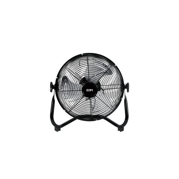 Ventilador industrial, de suelo. color negro. potencia  45w aspas  ø30x41cm edm