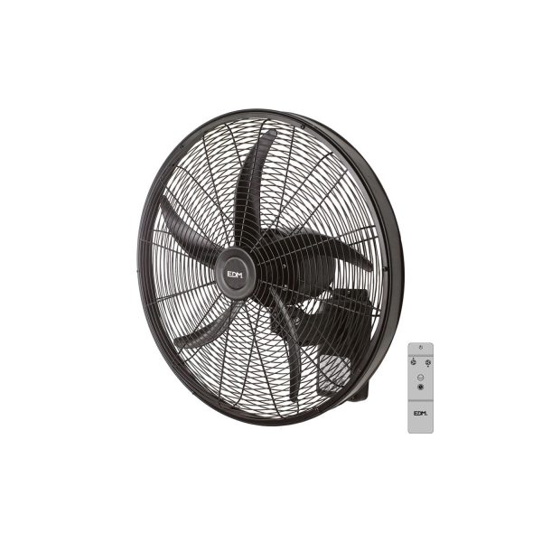 Ventilador pared 100w 50cm con mando edm